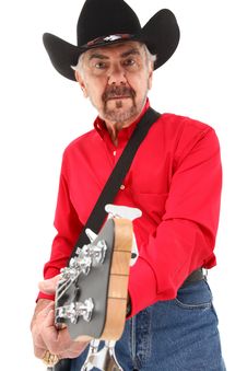 Handsome Eldery Country Musician Royalty Free Stock Photo Handsome Eldery Country Musician Royalty Free Stock Photo