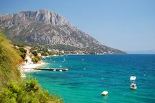Picturesque View Of Adriatic Coast Of Dalmatia In Stock Images