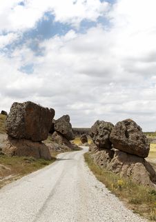 Precarious Balanced Volcanic Rocks Stock Photo Precarious Balanced Volcanic Rocks Stock Photo