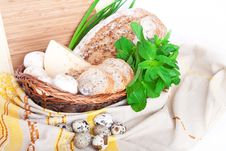 The Basket With A Food Royalty Free Stock Photo The Basket With A Food Royalty Free Stock Photo