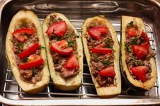 Eggplant Stuffed With Meat Royalty Free Stock Images Eggplant Stuffed With Meat Royalty Free Stock Images