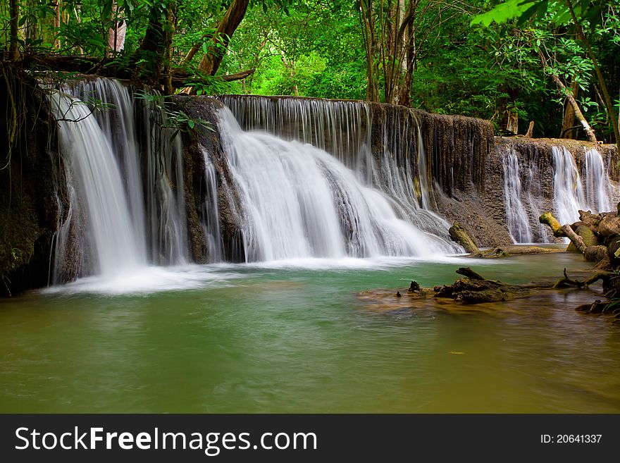 Waterfall in Deep forest ,Thailand
