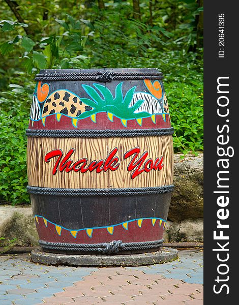 Wooden Bin