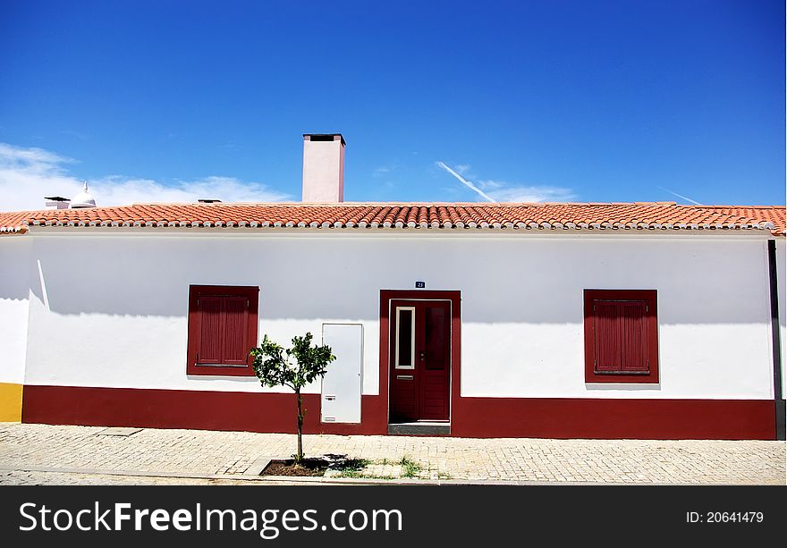 House at portuguese village, alentejo region. House at portuguese village, alentejo region.