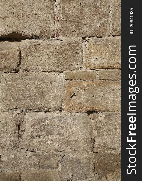 Closeup of stone wall use for construction business and designers (Textures)