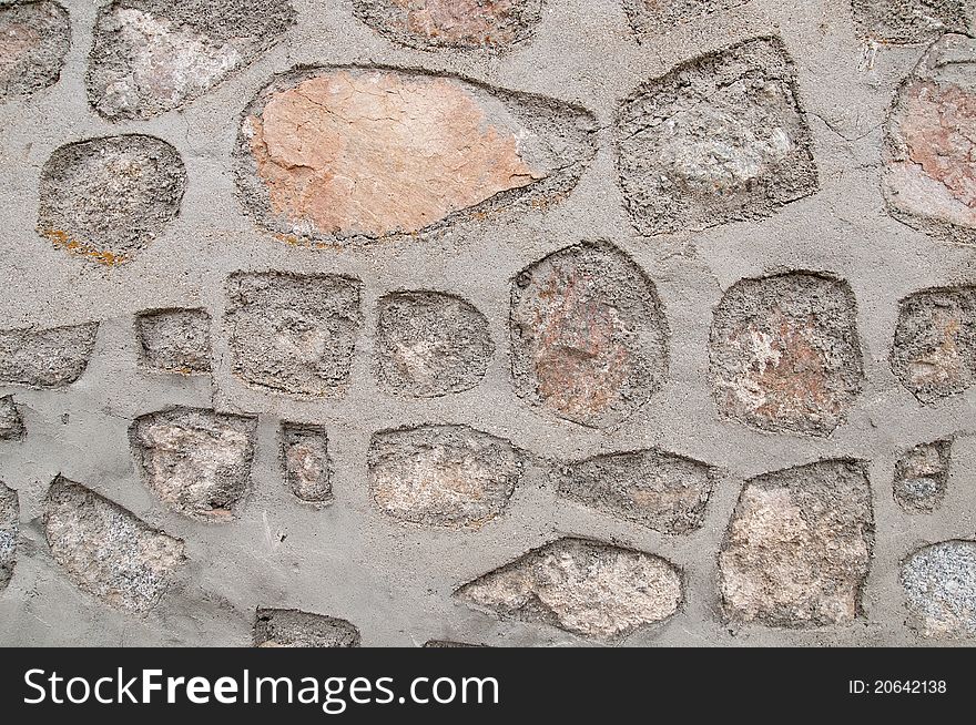 Texture that shows the details of the construction of a wall. Texture that shows the details of the construction of a wall