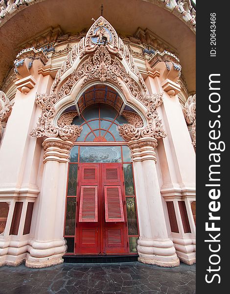 Beautifull entrance of erawan museum