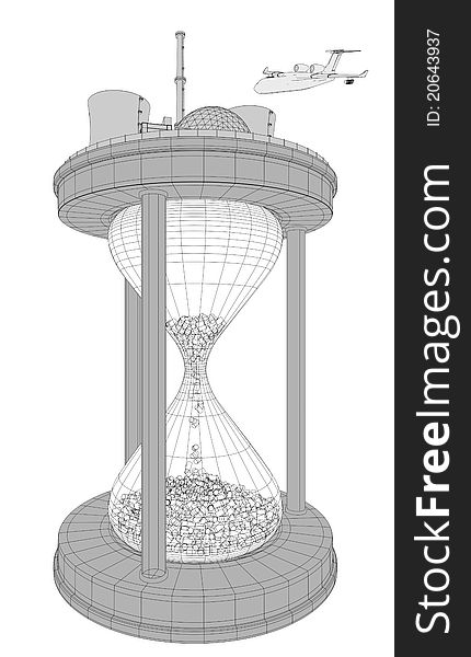 Illustration of nuclear energy and risk. Illustration of nuclear energy and risk