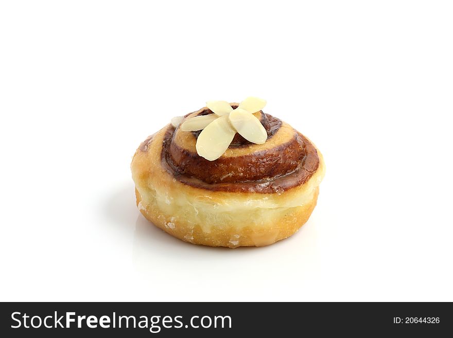 Peanut Donut isolated in white background