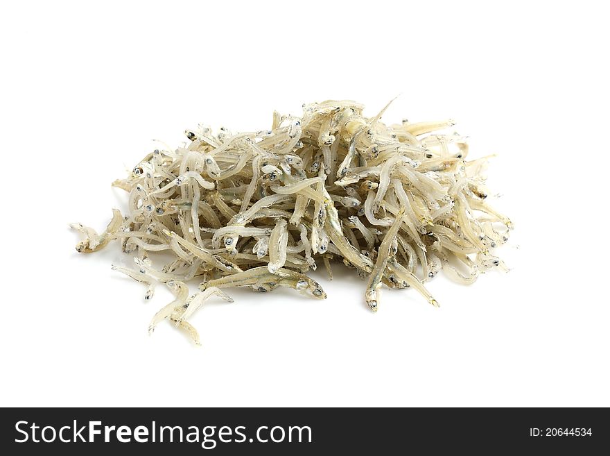 Rice fish isolated in white background. Rice fish isolated in white background