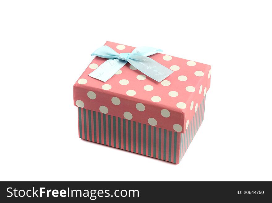 Gift box isolated in white background. Gift box isolated in white background