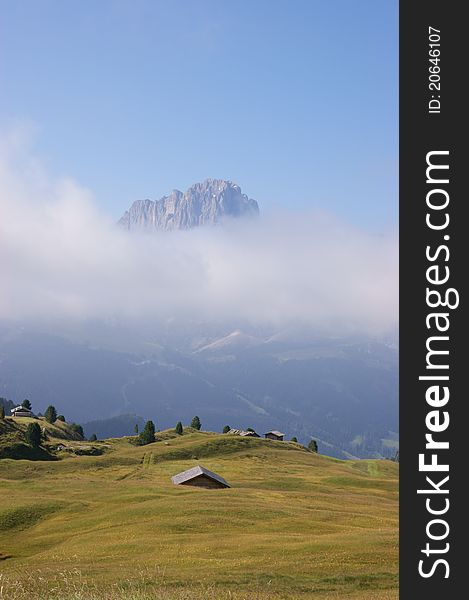 Dolomites In A Misty Morning