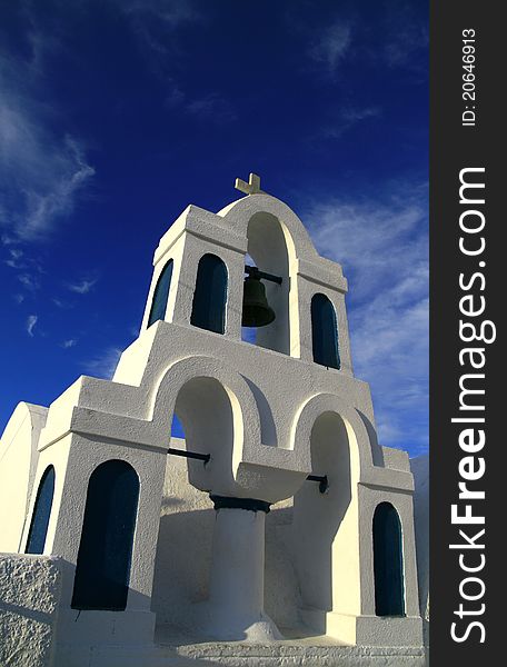 Church in Santorini Greece, during a great autumn day, in one of the most visited places in the world. Church in Santorini Greece, during a great autumn day, in one of the most visited places in the world