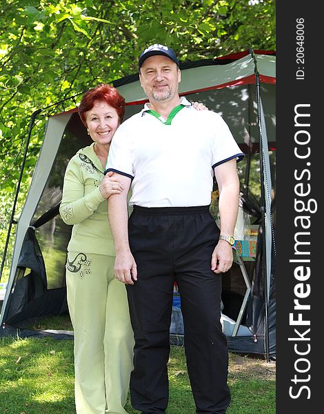 Couple taking picnic at a park. Couple taking picnic at a park