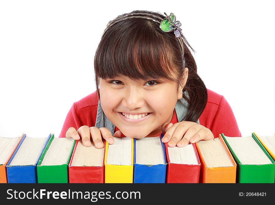 Little Girl With Books