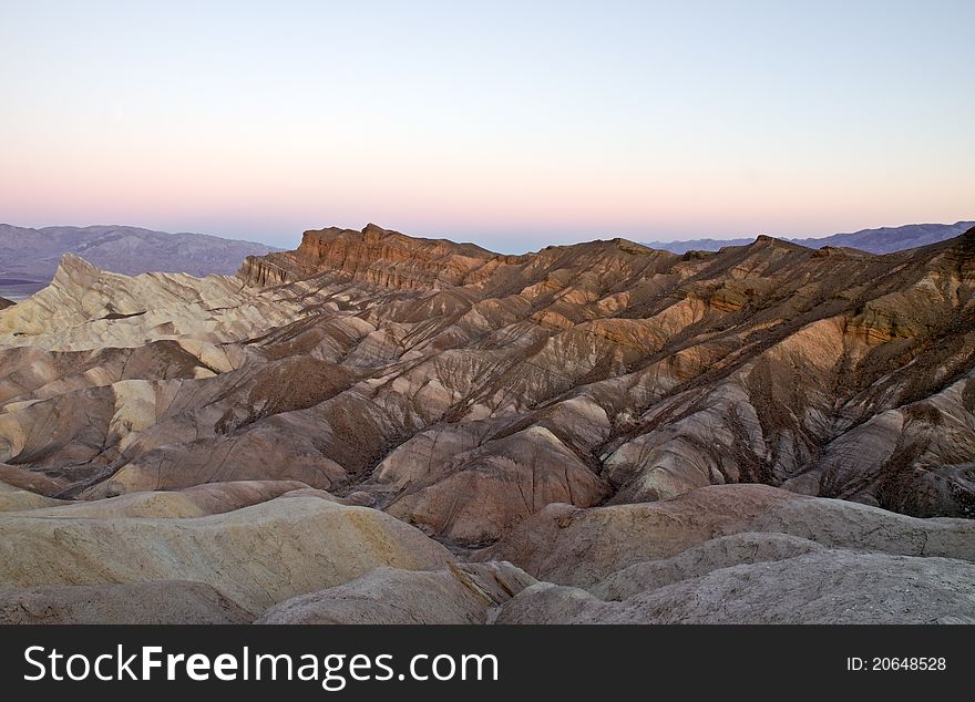 Sunrise at zabriskie point