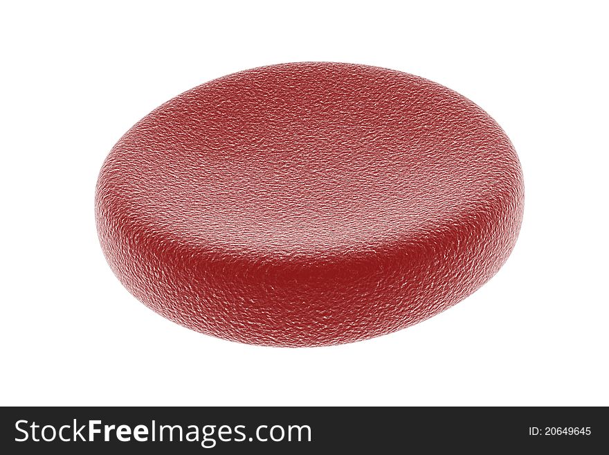 3d blood cell on the white background