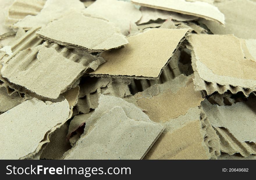 Pieces of torn cardboard texture. Pieces of torn cardboard texture.