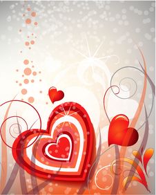Abstract Wreath With Heart Stock Image Abstract Wreath With Heart Stock Image
