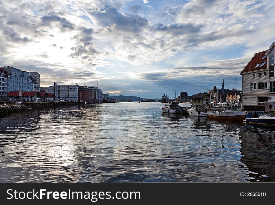 A beautiful view on Bergen seaport. Norway. A beautiful view on Bergen seaport. Norway.