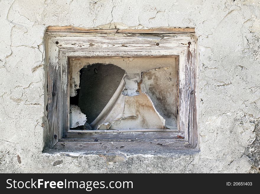 Wall And Empty Window