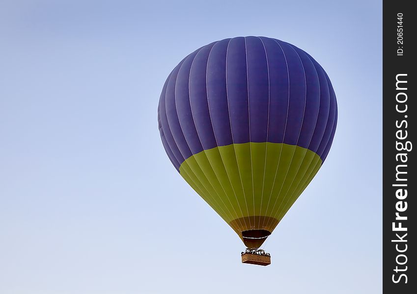 Green Deep Blue Balloon In Clear Sky