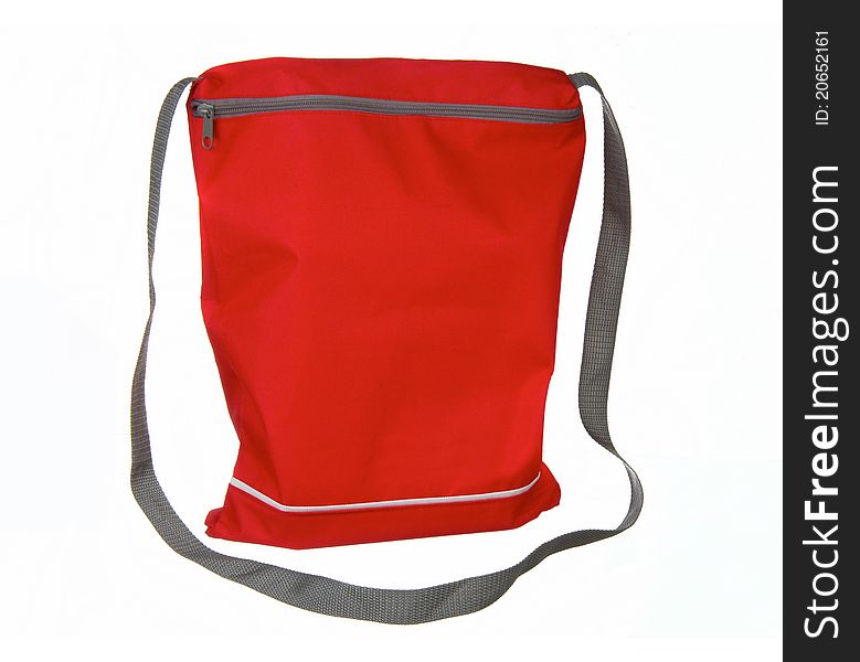 Small red sport bag