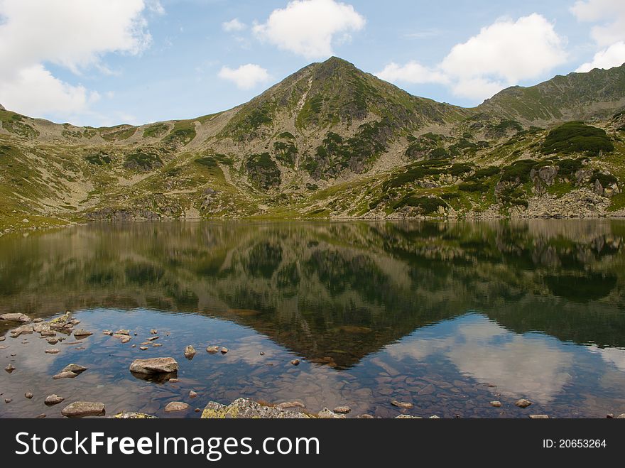 Mountain lake in Transylvania, Romania