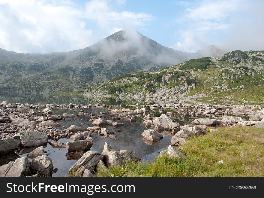 Mountain lake in Transylvania, Romania