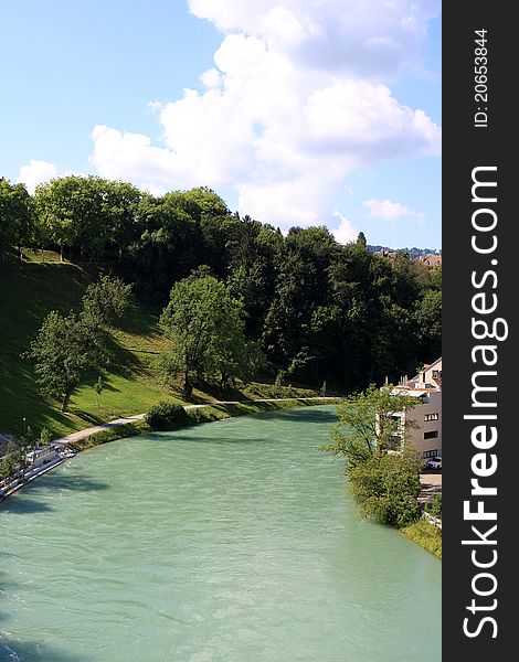 View of Bern and Aare river, Switzerland