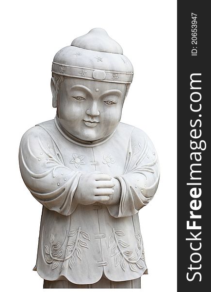 Chinese children marble Stone carving