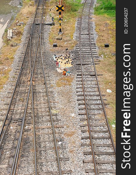 Junction railway for background & image