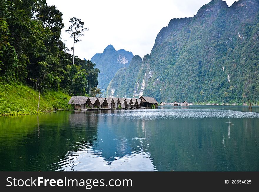 Hut In Khoa Sok,thailand