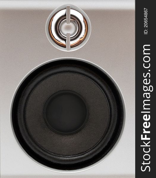 Musical equipment a powerful subwoofer and tweeter