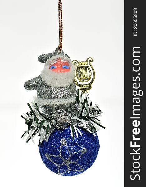 Toy for embellishment New Year fir tree figure. Toy for embellishment New Year fir tree figure