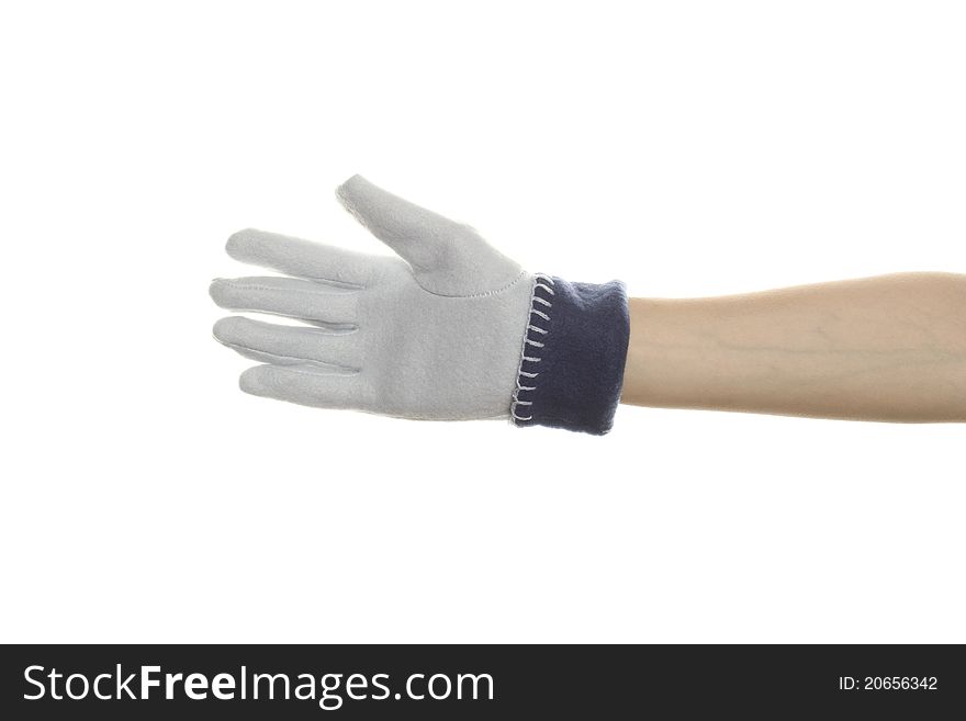 Woman S Hand In The Winter Glove