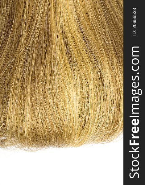 Blonde Hair Isolated
