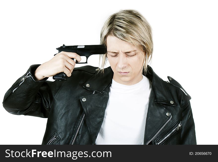 A Young Guy With A Gun