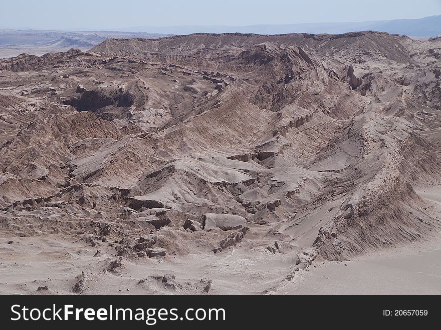 Moon Valley in Atacama desert