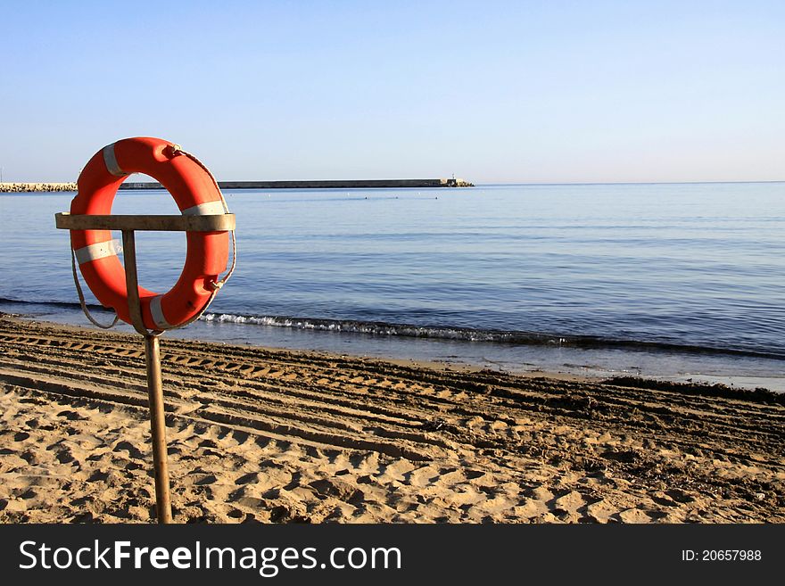 Beach in Crete in the early hours