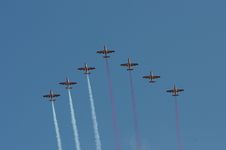 Parade In The Air Royalty Free Stock Image Parade In The Air Royalty Free Stock Image
