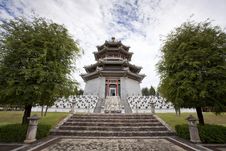 White China Tower Stock Photography