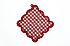 Red And White Checkered Potholder Stock Image Red And White Checkered Potholder Stock Image