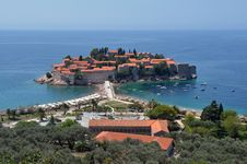 Sveti Stefan Island Stock Photos