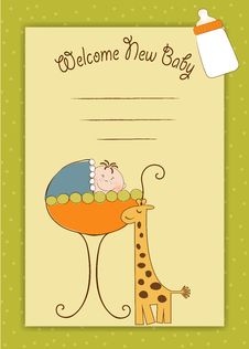 Baby Invitation With Teddy Bear Royalty Free Stock Image Baby Invitation With Teddy Bear Royalty Free Stock Image