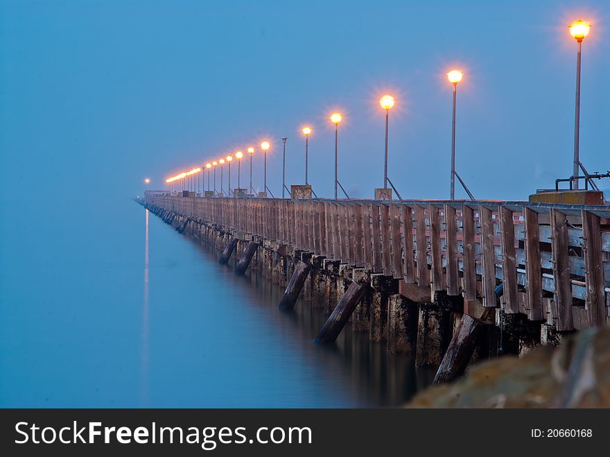 Pier In The Morning Mist