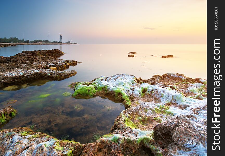 Beautiful seascape. Composition of nature.