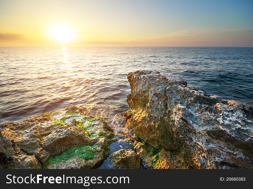 Beautiful seascape. Composition of nature.