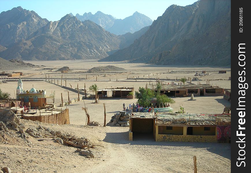 A desert village in Egypt. A desert village in Egypt