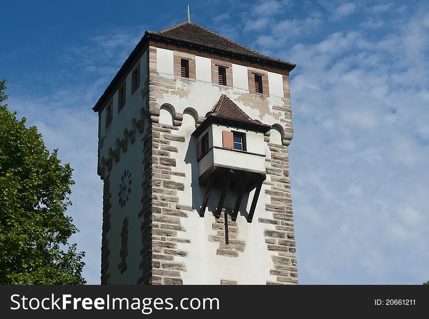 Gate of Saint Alban in Basel, Switzerland. One of the three significant old gates in the city.